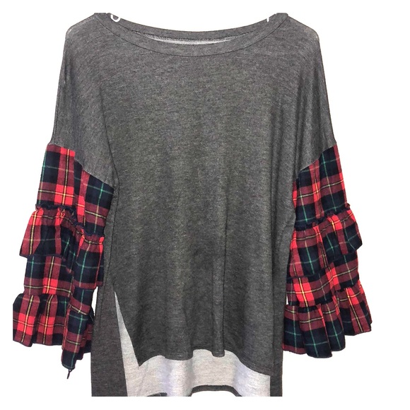 Ruffle sleeve top - Picture 1 of 3